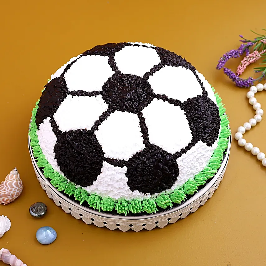 football theme chocolate cake